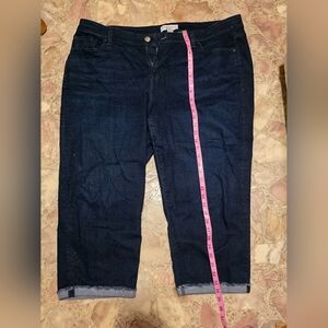 Lane Bryant Dark Indigo Cropped Jeans